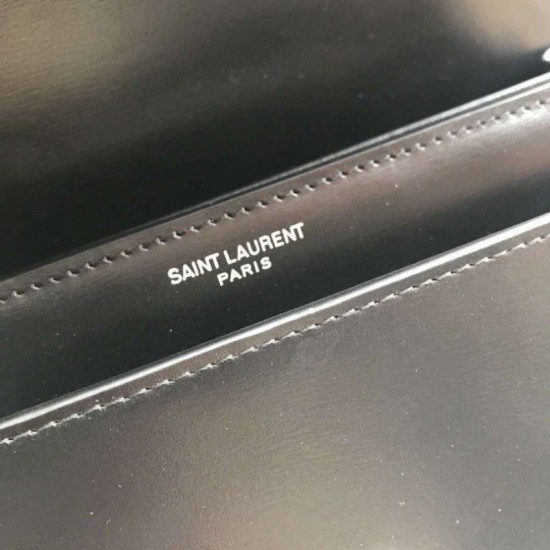 Replica YSL Saint Laurent Sunset Diamond Cowhide Bag Black Fake YSL Saint Laurent Sunset Diamond Cowhide Bag Black Replica