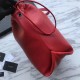 Replica YSL Saint Laurent Bucket Teddy Drawstring Bag Red