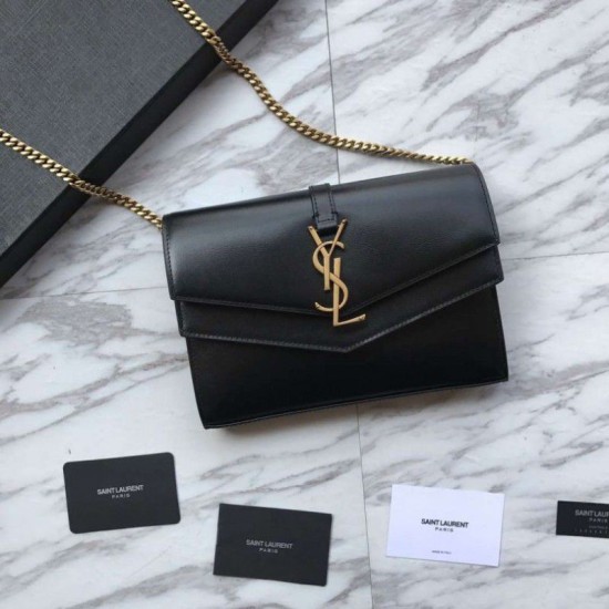 Replica YSL Saint Laurent Cassandra Bag With Monogram Slider Black Fake YSL Saint Laurent Cassandra Bag With Monogram Slider Black Replica