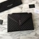 Replica YSL Saint Laurent Envelope Large Bag Grain Poudre Embossed Leather Silver Hardware Replica YSL Saint Laurent Envelope Large Bag Grain Poudre Embossed Leather Silver Hardware