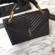 Replica YSL Saint Laurent Envelope Large Bag Grain Poudre Embossed Leather Gold Hardware Fake YSL Saint Laurent Envelope Large Bag Grain Poudre Embossed Leather Gold Hardware Replica