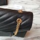 Replica YSL Saint Laurent Envelope Large Bag Grain Poudre Embossed Leather Gold Hardware Fake YSL Saint Laurent Envelope Large Bag Grain Poudre Embossed Leather Gold Hardware Replica