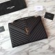 Replica YSL Saint Laurent Envelope Large Bag Grain Poudre Embossed Leather Gold Hardware Fake YSL Saint Laurent Envelope Large Bag Grain Poudre Embossed Leather Gold Hardware Replica