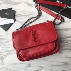 Replica YSL Saint Laurent Medium Niki Chain Bag Red