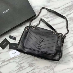Replica YSL Saint Laurent Nolita Bag Black