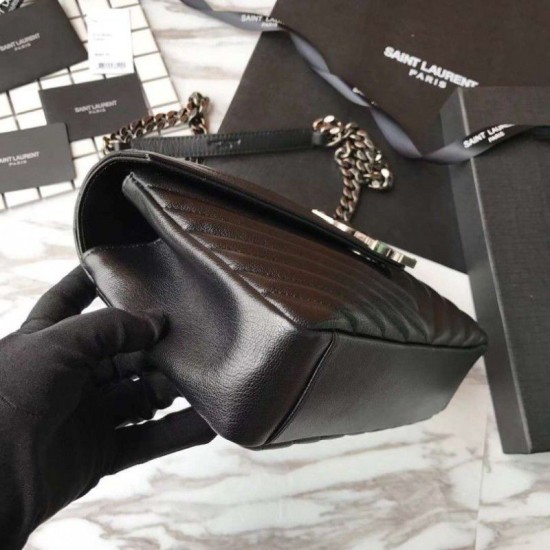 Replica YSL Saint Laurent Medium Monogram Kate Chain Shoulder Bag Black Replica YSL Saint Laurent Medium Monogram Kate Chain Shoulder Bag Black