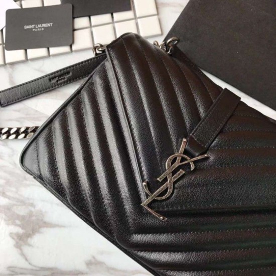 Replica YSL Saint Laurent Medium Monogram Kate Chain Shoulder Bag Black Replica YSL Saint Laurent Medium Monogram Kate Chain Shoulder Bag Black