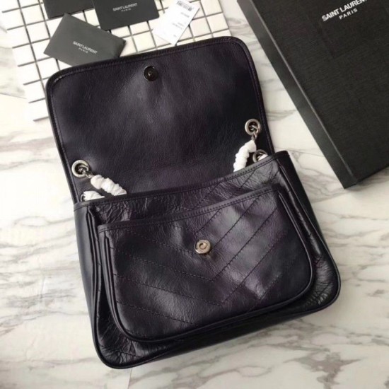 Fake YSL Saint Laurent Medium Niki Chain Bag Black Replica Replica YSL Saint Laurent Medium Niki Chain Bag Black