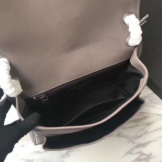 Fake YSL Saint Laurent Medium Niki Chain Bag Grey Replica Fake YSL Saint Laurent Medium Niki Chain Bag Grey Replica