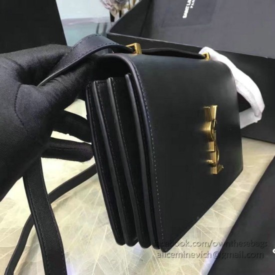 Replica Saint Laurent Dylan Black Calfskin Cross-body Bag 377827 Replica Saint Laurent Dylan Black Calfskin Cross-body Bag 377827