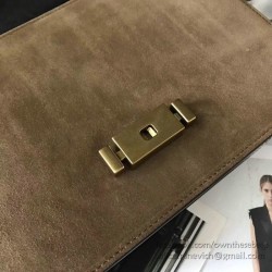 Replica Saint Laurent Medium Bellechasse Bag Black & Taupe 462044