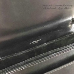 Fake Saint Laurent Medium Bellechasse Bag in Black Leather 482051 Replica