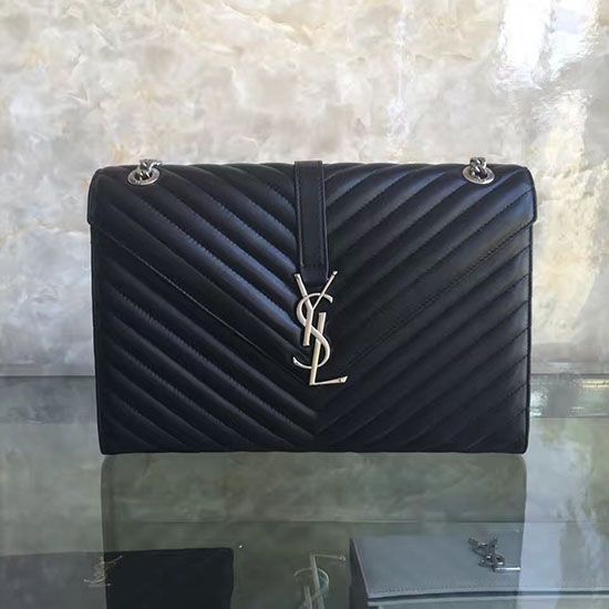 Replica Saint Laurent Monogram Large Kate Chain Shoulder Bag Black Y231220 Fake Saint Laurent Monogram Large Kate Chain Shoulder Bag Black Y231220 Replica