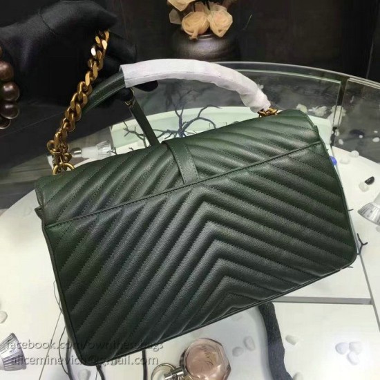 Fake Saint Laurent Top Handle Bag in Green Matelasse Leather 392738 Replica Replica Saint Laurent Top Handle Bag in Green Matelasse Leather 392738