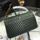 Fake Saint Laurent Top Handle Bag in Green Matelasse Leather 392738 Replica Replica Saint Laurent Top Handle Bag in Green Matelasse Leather 392738