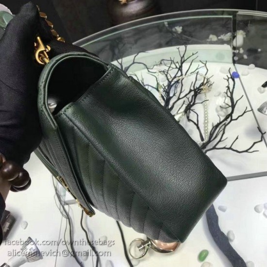Fake Saint Laurent Top Handle Bag in Green Matelasse Leather 392738 Replica Replica Saint Laurent Top Handle Bag in Green Matelasse Leather 392738