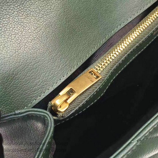 Fake Saint Laurent Top Handle Bag in Green Matelasse Leather 392738 Replica Replica Saint Laurent Top Handle Bag in Green Matelasse Leather 392738