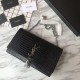 Fake YSL Saint Laurent Medium Kate Monogram Tassel Croco Leather Shoulder Bag Black Silver Replica Replica YSL Saint Laurent Medium Kate Monogram Tassel Croco Leather Shoulder Bag Black Silver