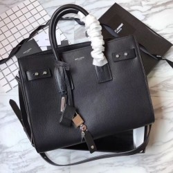 Replica YSL Top Handle Tote Black