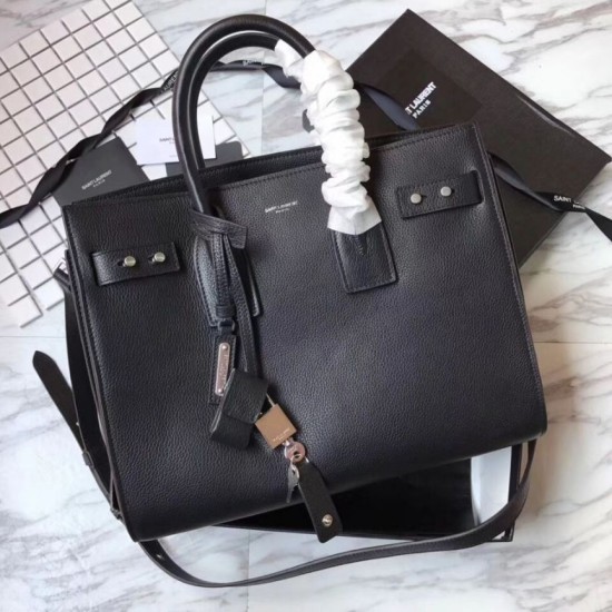 Replica YSL Top Handle Tote Black Replica YSL Top Handle Tote Black