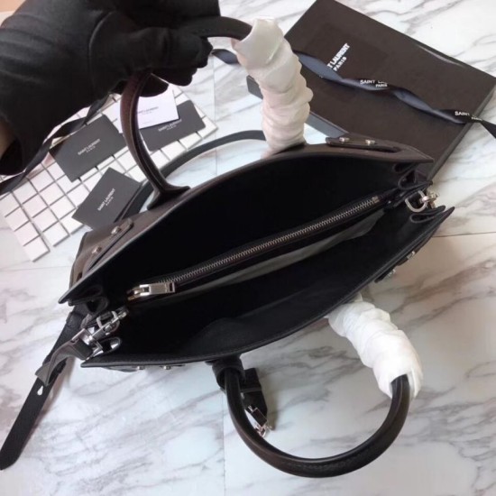 Replica YSL Top Handle Tote Black Replica YSL Top Handle Tote Black