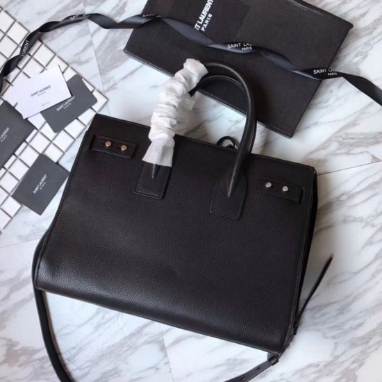 Replica YSL Top Handle Tote Black Replica YSL Top Handle Tote Black