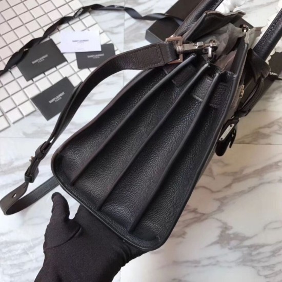 Replica YSL Top Handle Tote Black Replica YSL Top Handle Tote Black