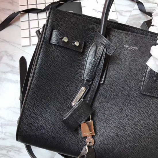 Replica YSL Top Handle Tote Black Replica YSL Top Handle Tote Black