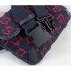 Fake Gucci GG Wool Belt Bag 598181 Blue / Red Replica Fake Gucci GG Wool Belt Bag 598181 Blue / Red Replica