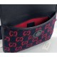 Fake Gucci GG Wool Belt Bag 598181 Blue / Red Replica Fake Gucci GG Wool Belt Bag 598181 Blue / Red Replica