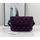 Fake Gucci GG Wool Belt Bag 598181 Blue / Red Replica Fake Gucci GG Wool Belt Bag 598181 Blue / Red Replica