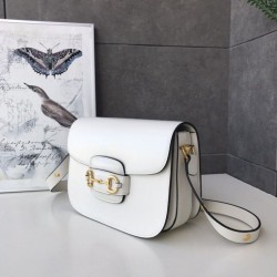 Replica Gucci 1955 Horsebit Small Shoulder Bag 602204 White