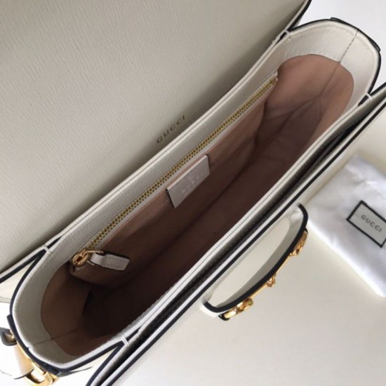 Replica Gucci 1955 Horsebit Small Shoulder Bag 602204 White Replica Gucci 1955 Horsebit Small Shoulder Bag 602204 White