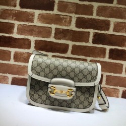 Replica Gucci 1955 Horsebit Small Shoulder Bag 602204 White
