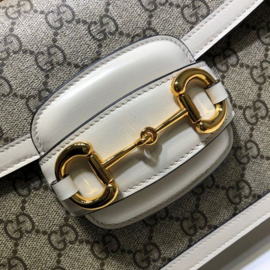 Replica Gucci 1955 Horsebit Small Shoulder Bag 602204 White Replica Gucci 1955 Horsebit Small Shoulder Bag 602204 White