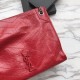 Replica YSL Saint Lauren Niki Medium Shopping Bag Crinkled Vintage Leather Red Fake YSL Saint Lauren Niki Medium Shopping Bag Crinkled Vintage Leather Red Replica