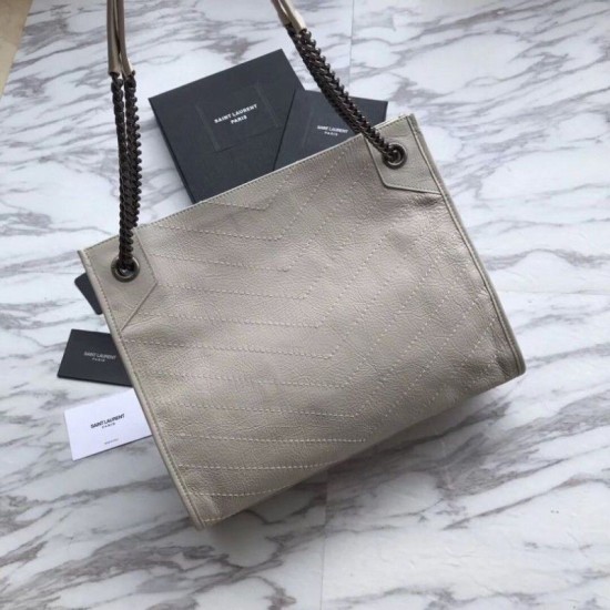 Replica YSL Saint Lauren Niki Medium Shopping Bag Crinkled Vintage Leather Beige Replica YSL Saint Lauren Niki Medium Shopping Bag Crinkled Vintage Leather Beige