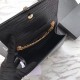 Fake YSL Saint Laurent Mini Kate Chain Wallet Crocodile Embossed Leather Black Gold Hardware Replica Replica YSL Saint Laurent Mini Kate Chain Wallet Crocodile Embossed Leather Black Gold Hardware