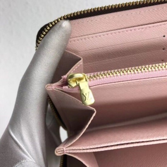 Replica Louis Vuitton Zippy Wallet Damier Ebene Canvas N60046