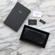 Fake YSL Saint Laurent Niki Large Wallet Crinkled Vintage Leather Black Replica Fake YSL Saint Laurent Niki Large Wallet Crinkled Vintage Leather Black Replica