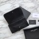 Fake YSL Saint Laurent Niki Large Wallet Crinkled Vintage Leather Black Replica Fake YSL Saint Laurent Niki Large Wallet Crinkled Vintage Leather Black Replica