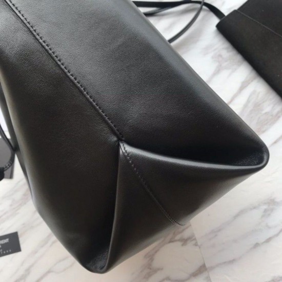 Replica YSL Saint Laurent Teddy Bucket Bag Black