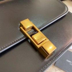 Replica YSL Saint Laurent Carre Satchel Monogram Bag Black