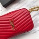 Replica YSL Saint Laurent LouLou Chain Bag Red Fake YSL Saint Laurent LouLou Chain Bag Red Replica