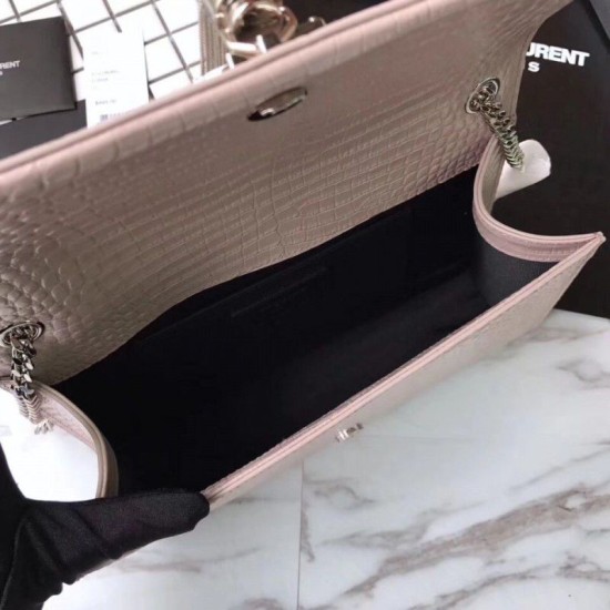Replica YSL Saint Laurent Medium Kate Monogram Tassel Croco Leather Shoulder Bag Apricot Replica YSL Saint Laurent Medium Kate Monogram Tassel Croco Leather Shoulder Bag Apricot