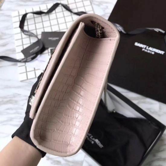Replica YSL Saint Laurent Medium Kate Monogram Tassel Croco Leather Shoulder Bag Apricot Replica YSL Saint Laurent Medium Kate Monogram Tassel Croco Leather Shoulder Bag Apricot