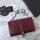 Fake YSL Saint Laurent Medium Kate Monogram Tassel Croco Leather Shoulder Bag Claret Replica Replica YSL Saint Laurent Medium Kate Monogram Tassel Croco Leather Shoulder Bag Claret