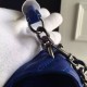 Replica Saint Laurent Large Monogram College Bag in Blue Goatskin Replica Saint Laurent Large Monogram College Bag in Blue Goatskin
