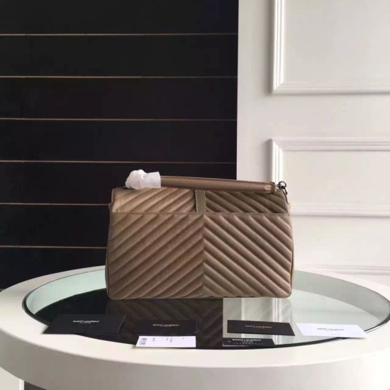 Fake Saint Laurent Large Monogram College Bag in Havane Goatskin Replica Fake Saint Laurent Large Monogram College Bag in Havane Goatskin Replica