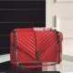 Fake Saint Laurent Large Monogram College Bag in Red Goatskin Replica Fake Saint Laurent Large Monogram College Bag in Red Goatskin Replica